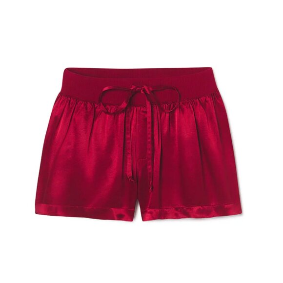 PJ Harlow Red Mikel Pajama Shorts - Picture 1 of 3